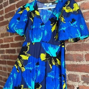 CJR for Target Vibrant Blue Floral Maxi Dress